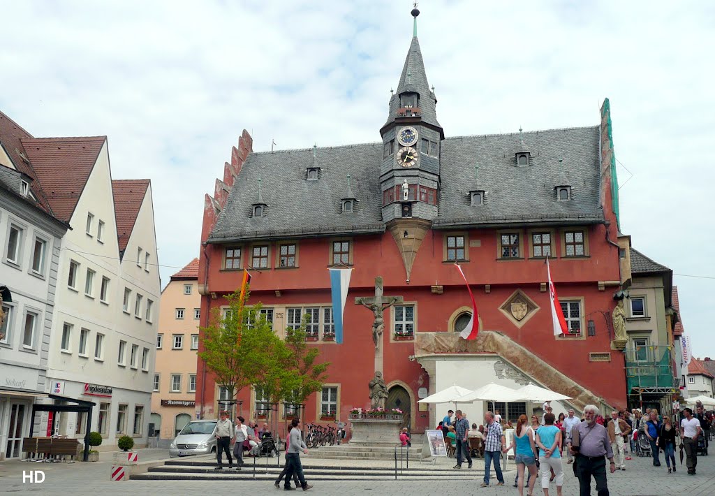 Ochsenfurt -Neues Rathaus (1515) mit Lanzentürmchen by Heribert Duling