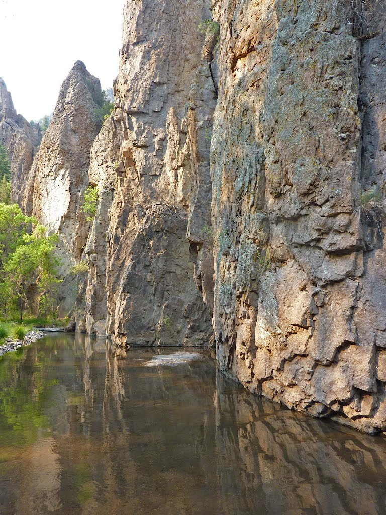 Water and Cliffs, Middle Gila River by David Szmyd