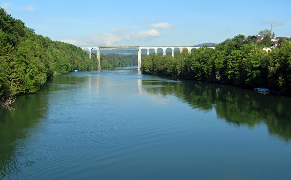 Il ponte ferroviario di Eglisau (1897) by Claudio Pedrazzi