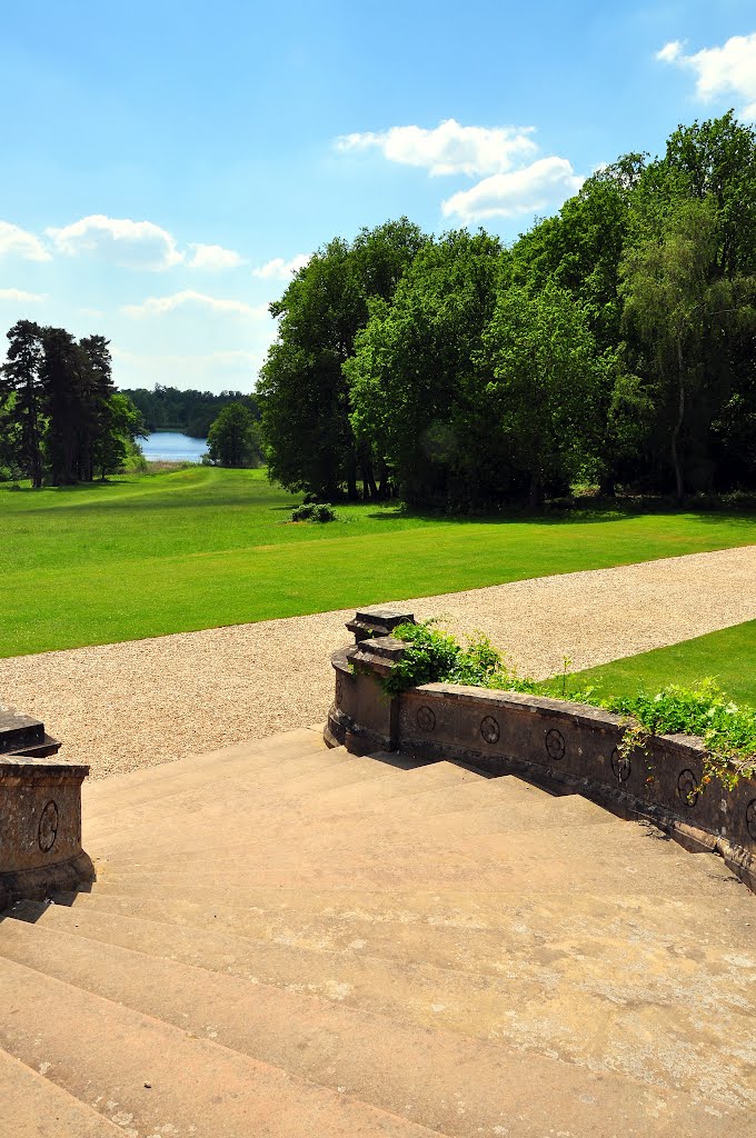 Looking down towards the lake by DAVID ROBINS