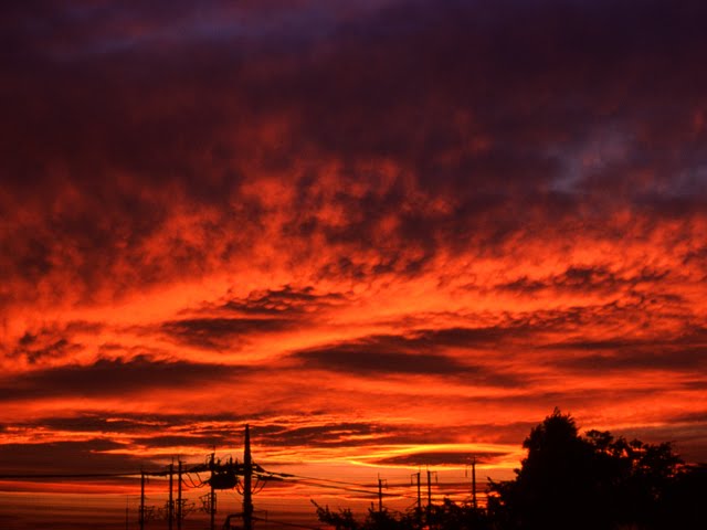 Omiya-sunset clouds (燃える雲?) by posh208