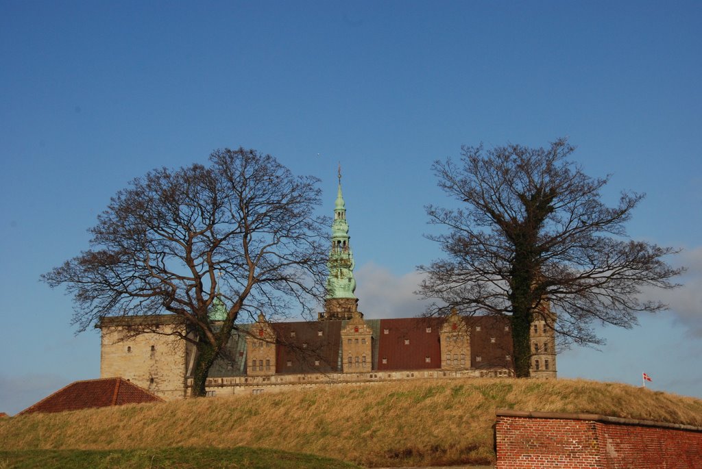 Kronborg between trees by christopher.leth@gmail.com