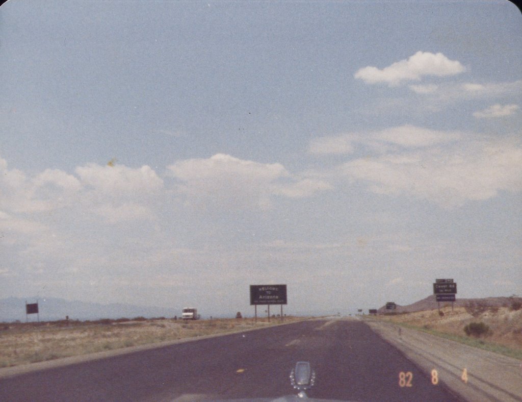 AZ-NM border, August 1982, looking west by timmus