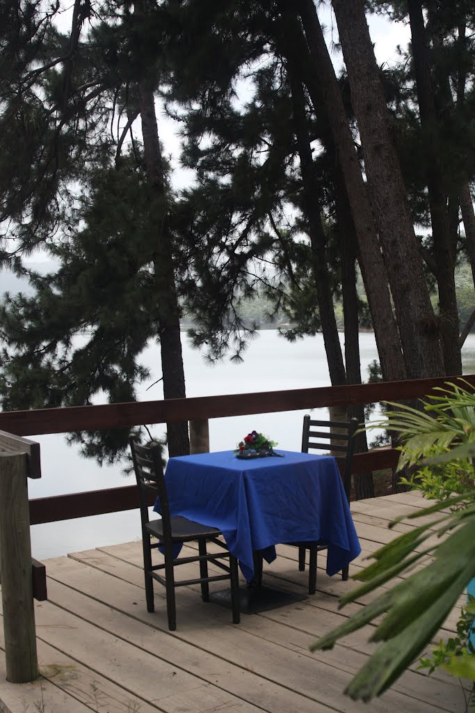 Vista del lago Caonillas desde el restaurante Remos-Utuado by Ricardo David Jusino