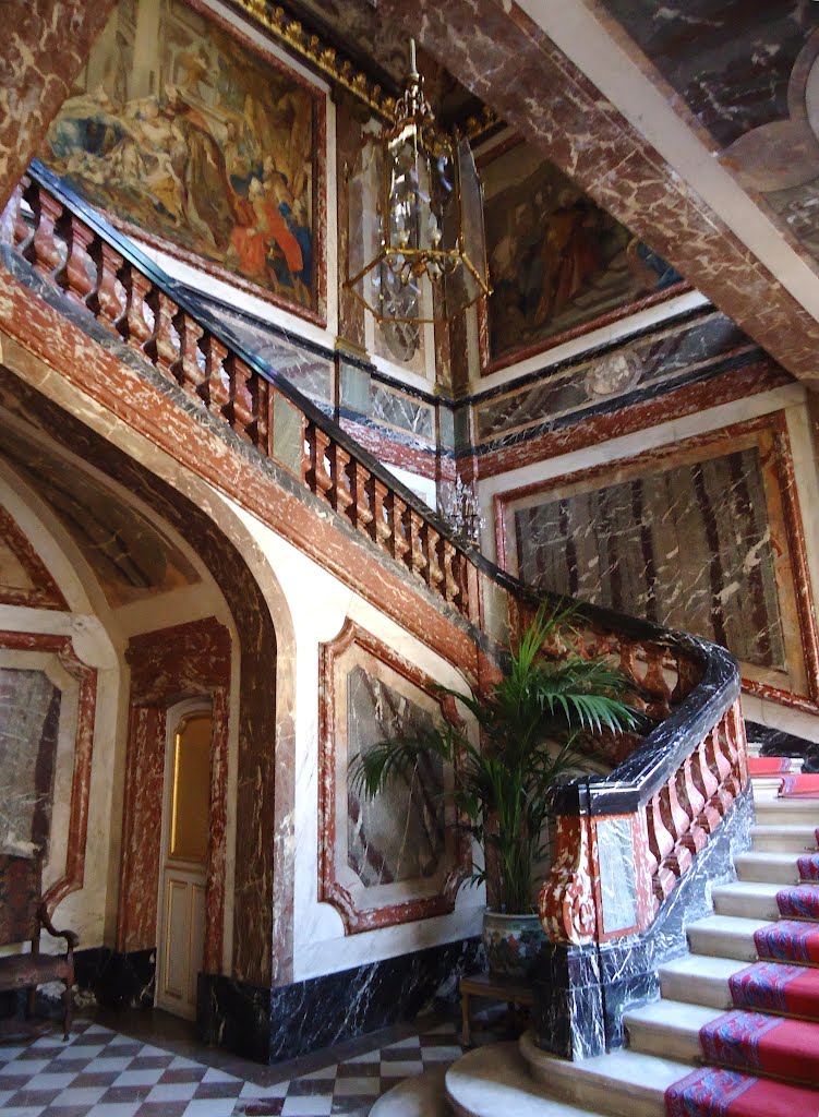 Paris, hôtel de Boisgelin ou de La Rochefoucauld-Doudeauville, grand escalier, Henri Parent, 1875 by Laclos