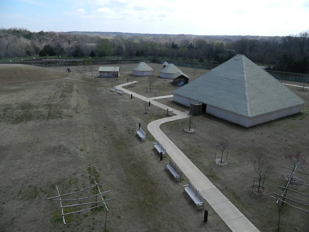 Recreation of a Chickasaw village at the Chickasaw Cultural Center. by olekinderhook