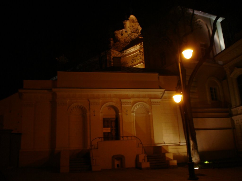 St. George Church and the library by Rimgaudas Bernotas