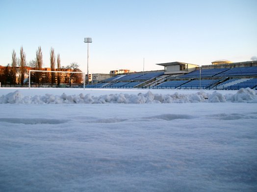 Stadium in winter by Sarychev Sergei