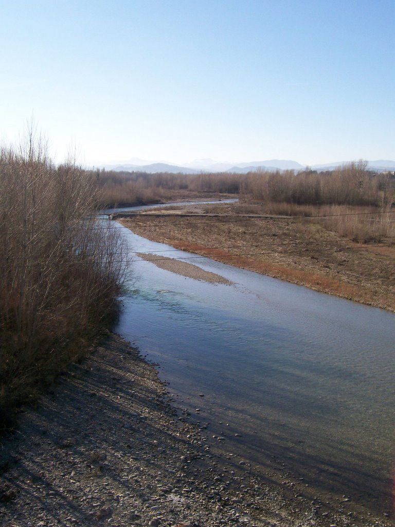 Torrente Enza - panorama a Sud - Montecchio Emilia - Pcia. Reggio Emilia - Italia / 2008 by Laura Oviedo