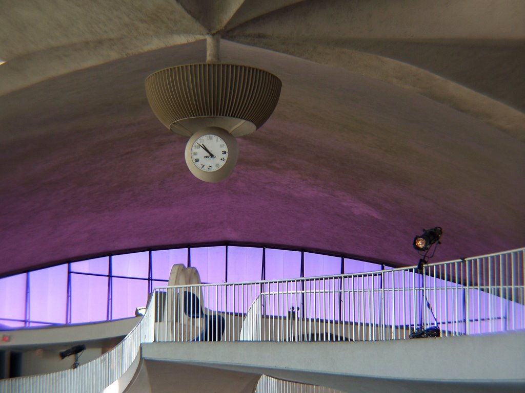 Center Clock of Legendary Terminal 5, JFK Airport, New York by Michael Goermann