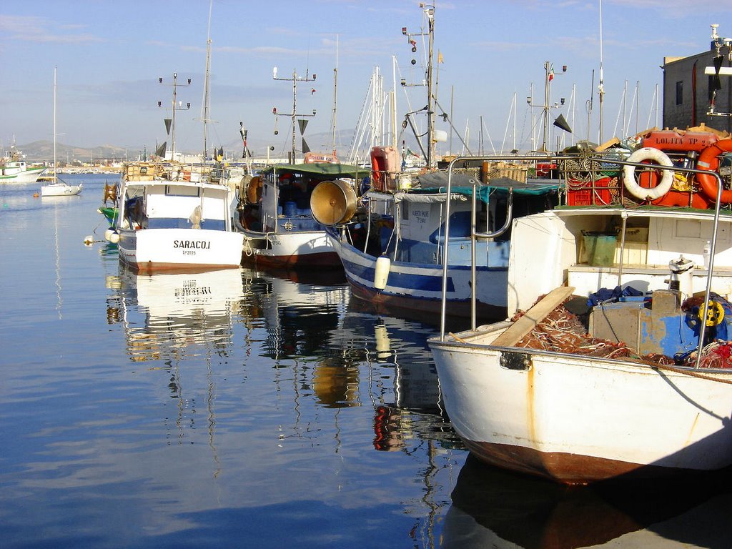 Trapani, fishing boats by schianto