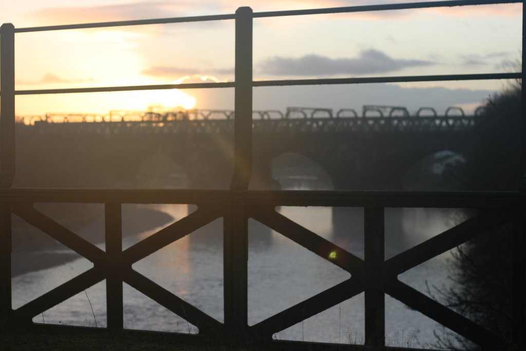 West Coast Mainline bridge, seen from the old L&YR bridge at Preston by igloowhite75