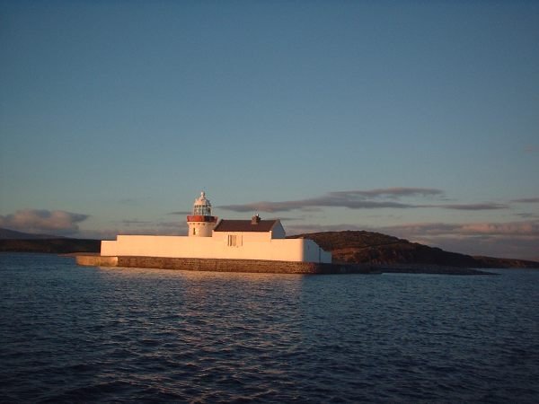 Inisgort Lighthouse in Clew bay by ppjordan