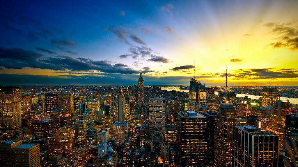 New York City Sunset_AmaZing.. by Bhagwan Doot