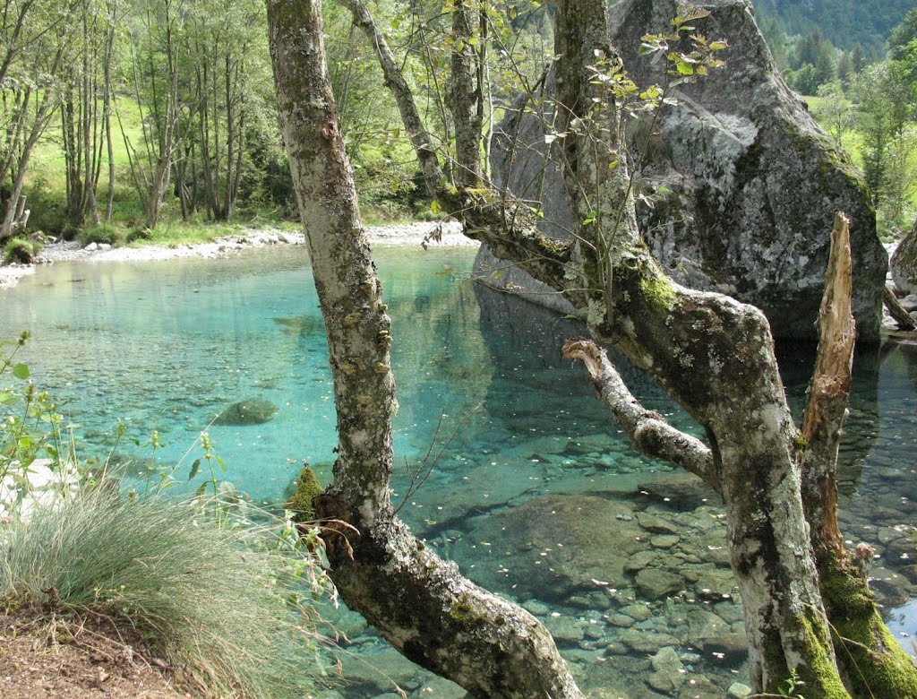 Dove il torrente rallenta il suo corso by caspani rita