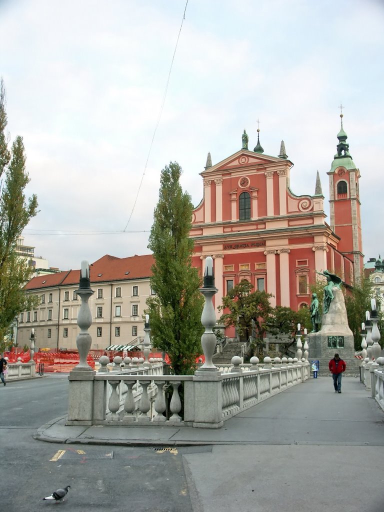 Ljubljana (Lublana) - Kościół Franciszkanów by kryjan