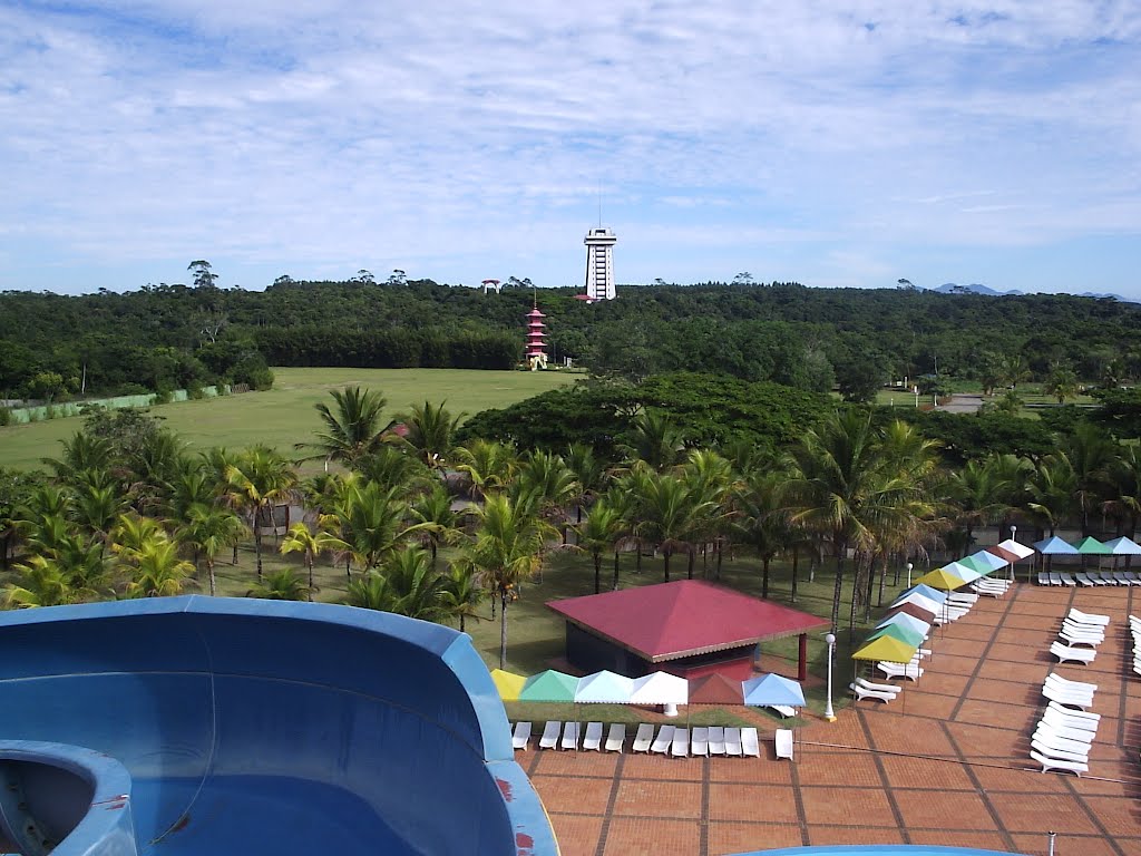 Centro de Turismo de Praia Formosa do SESC de Aracruz ES-Vista parcial do Parque Aquático,da Praça Japonesa e do Mirante by LUIS MACEDO