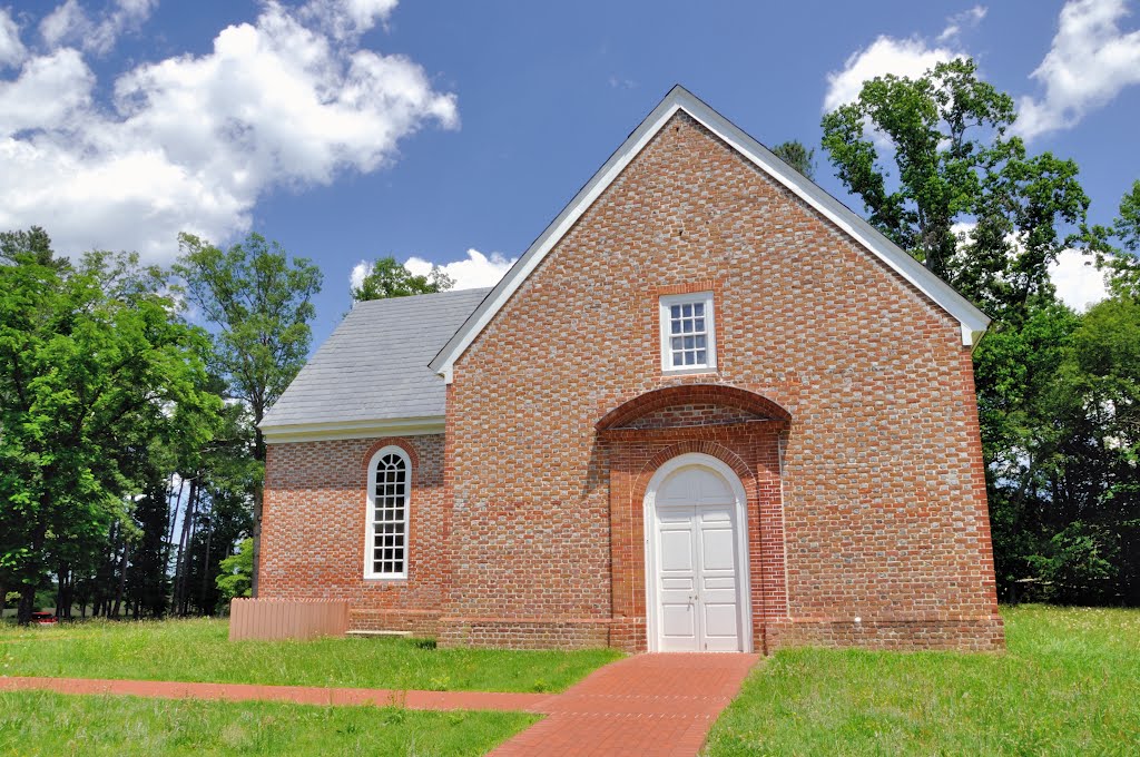 VIRGINIA: KING WILLIAM COUNTY: St. John's (Episcopal) Church (1734) western entrance by Douglas W. Reynolds, Jr.