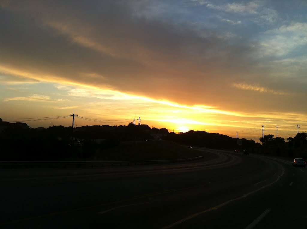 Sunset on Bee Caves Rd, Austin TX by Nikolay Guenov