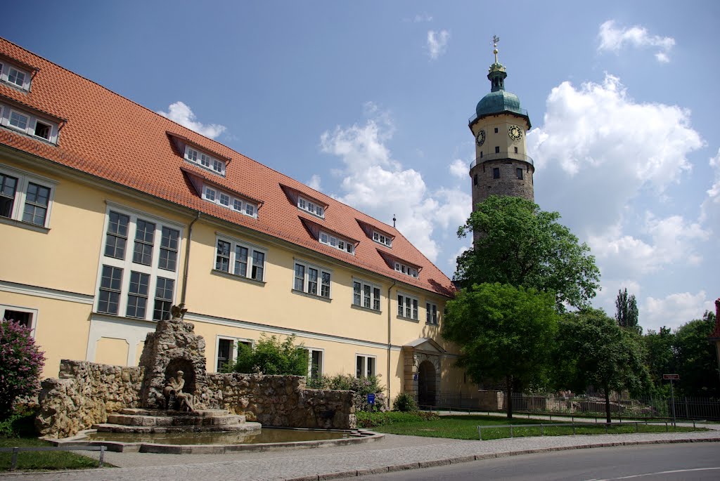 Neptungrotte am Landratsamt & Schlossturm - Arnstadt, n.O. (i) by Herzi♥81