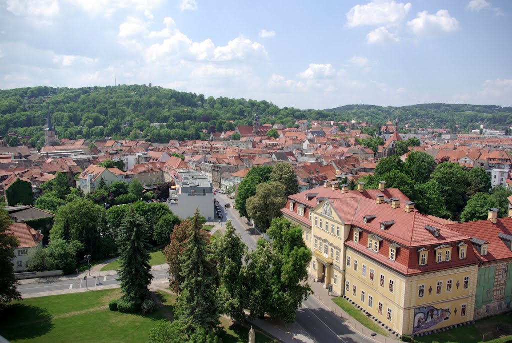 Ausblick (Schlossturm) über das "Neue Palais" - Arnstadt, n.S-W (i) by Herzi♥81