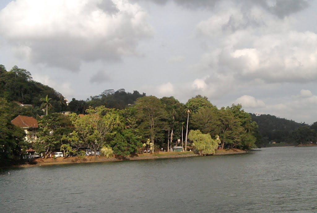 Kandy Lake, Central province, Sri Lanka. The famous landmark of Kandy is its lake. by Jayaratne, Kandy