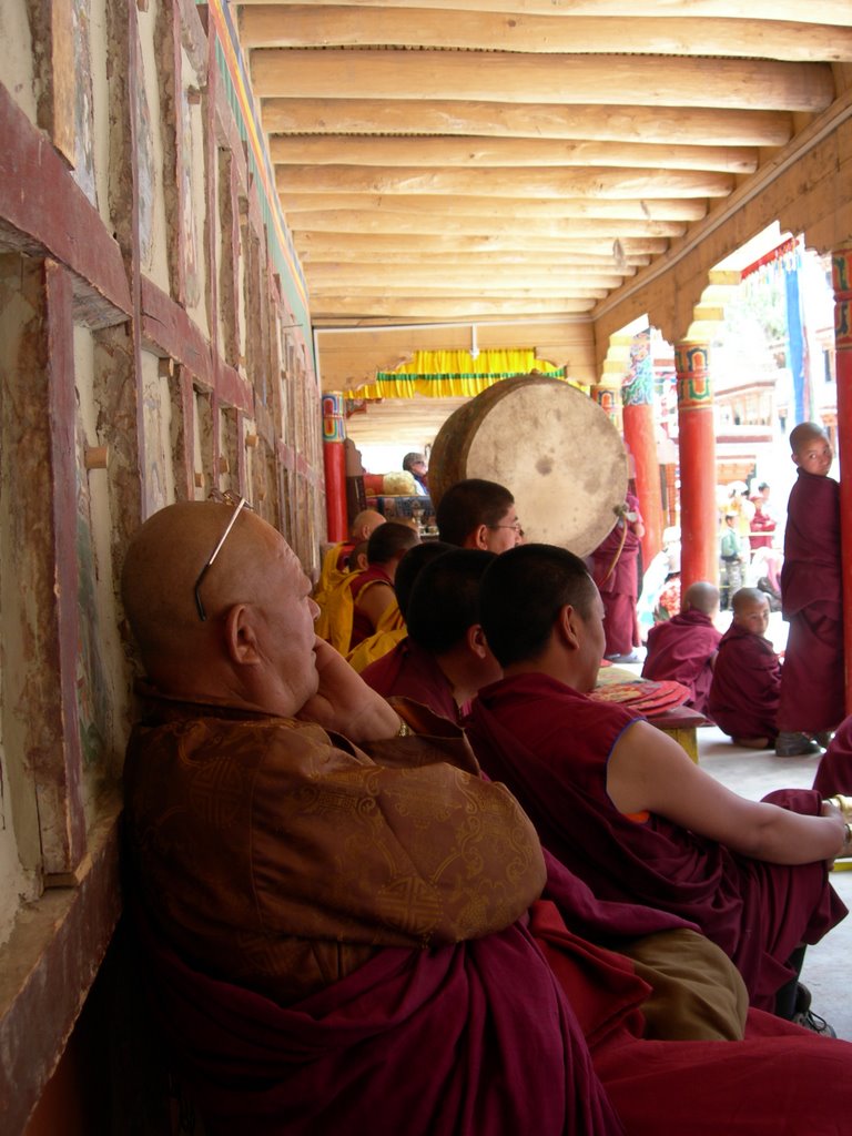 Monks at Hemis by dking75