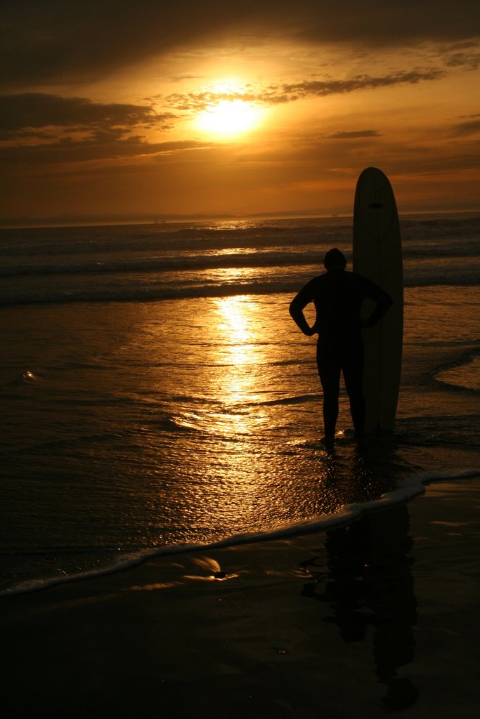 Huntington Beach at Sunset by Harper