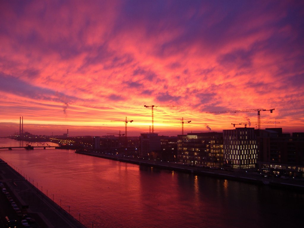 Dawn at Spencer Dock by walshglencree