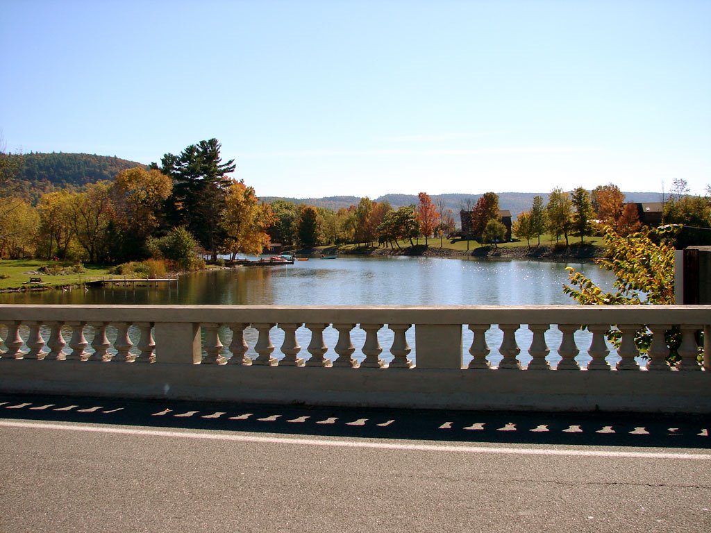 Alexandria Avenue Bridge, Ticonderoga New York. Northern end of Lake George by Jim Millard