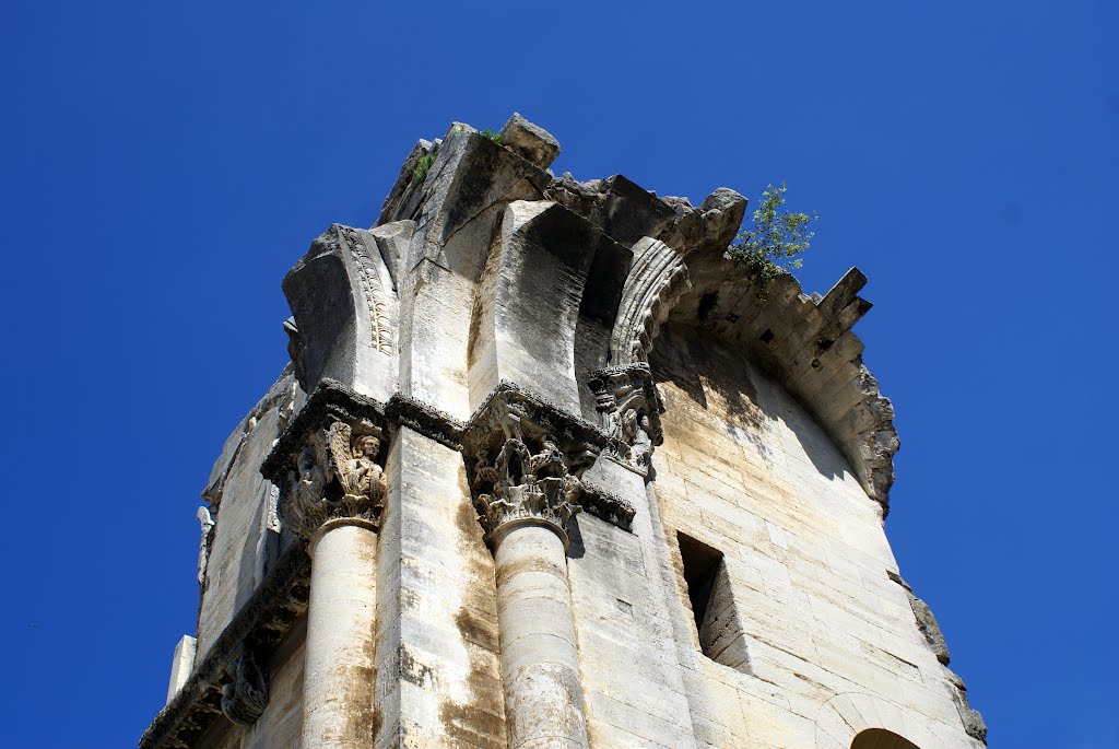 Saint-Gilles-du-Gard, ruines de l'ancien choeur, tour renfermant la vis de Saint-Gilles by alexandrealari