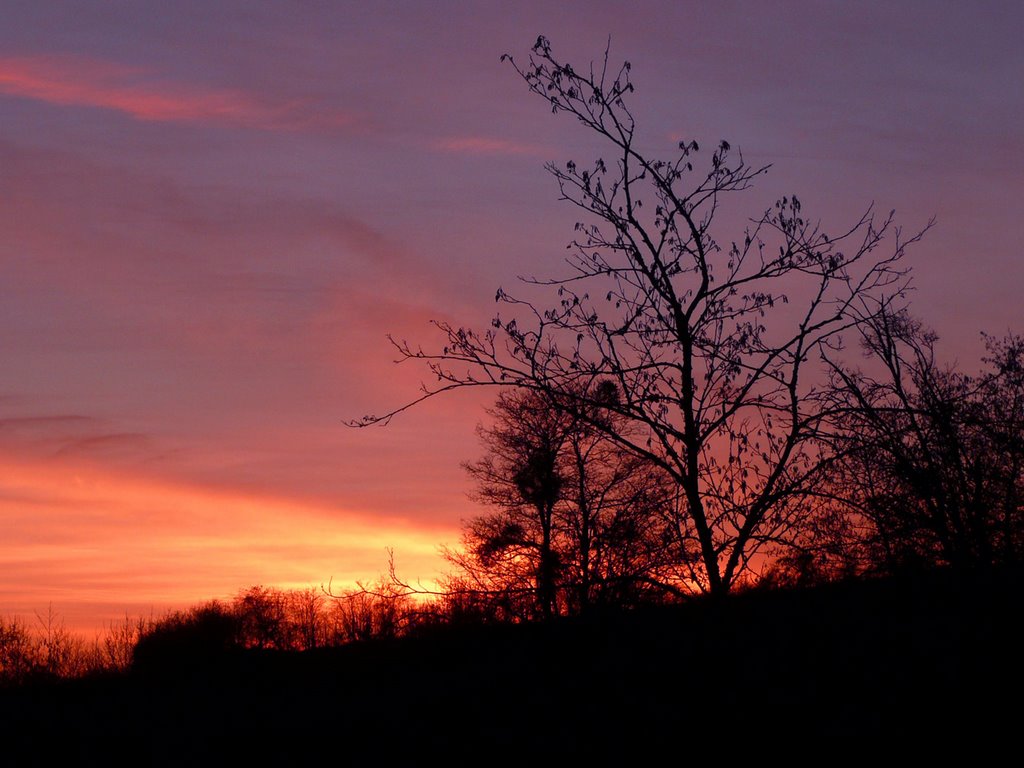 Domèvre, Oncourt - Coucher de soleil by BrunS