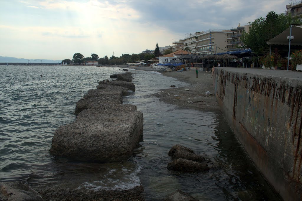 Kalamata beach near harbour by bfgb