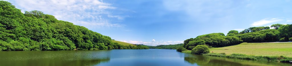 Porth Reservoir Panorama by Pbrew85