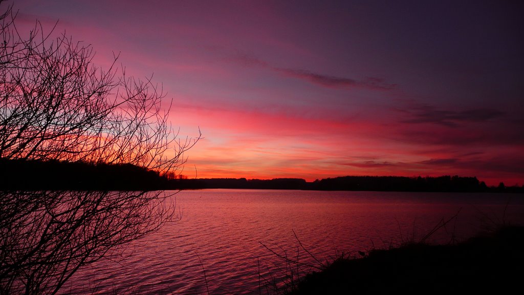 Lac de Bouzey - Coucher de soleil by BrunS