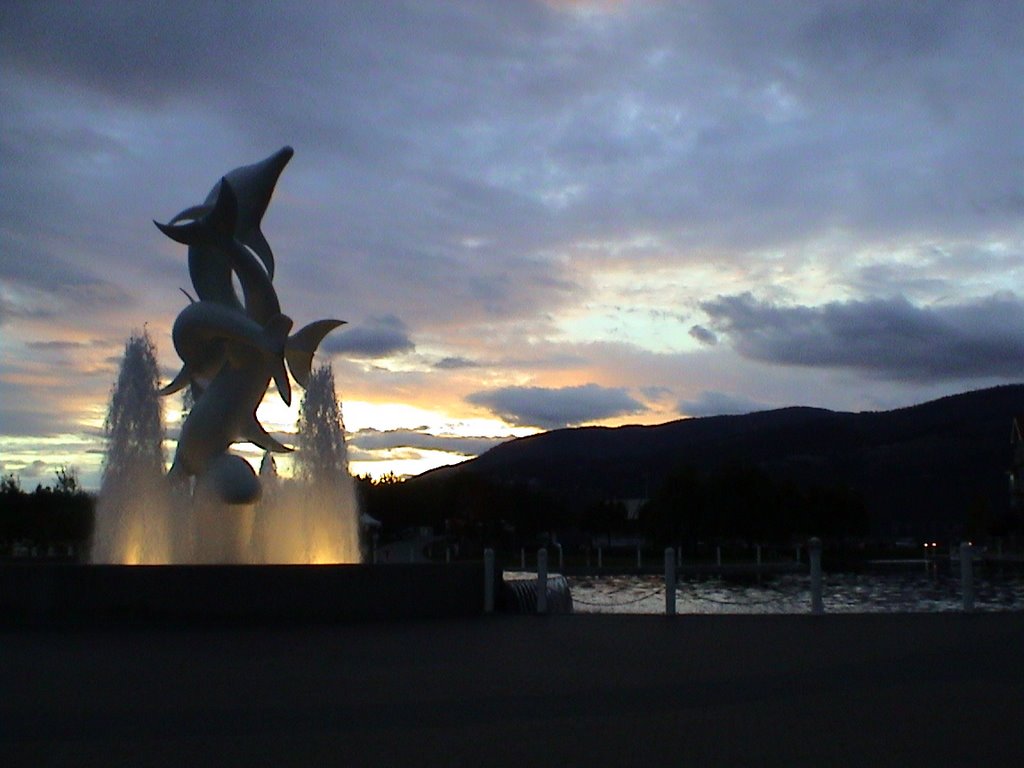 Kelowna Dolphins at Dusk by Gord Goertzen