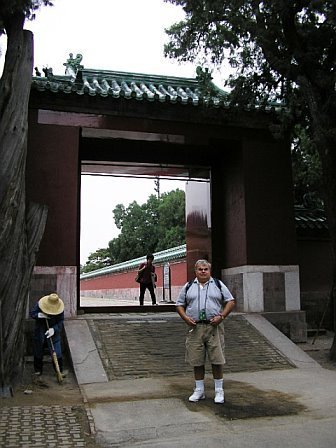 Dick at 60 Year Old Gate in Temple of Heaven by ladycliff