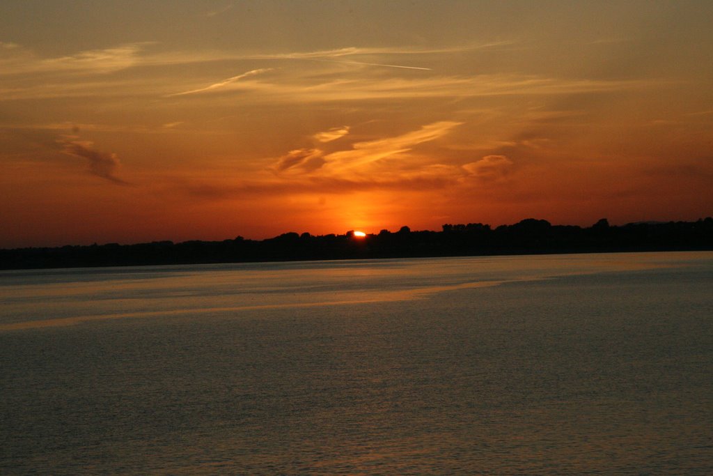 Suset over Porthcawl by Mal Durbin