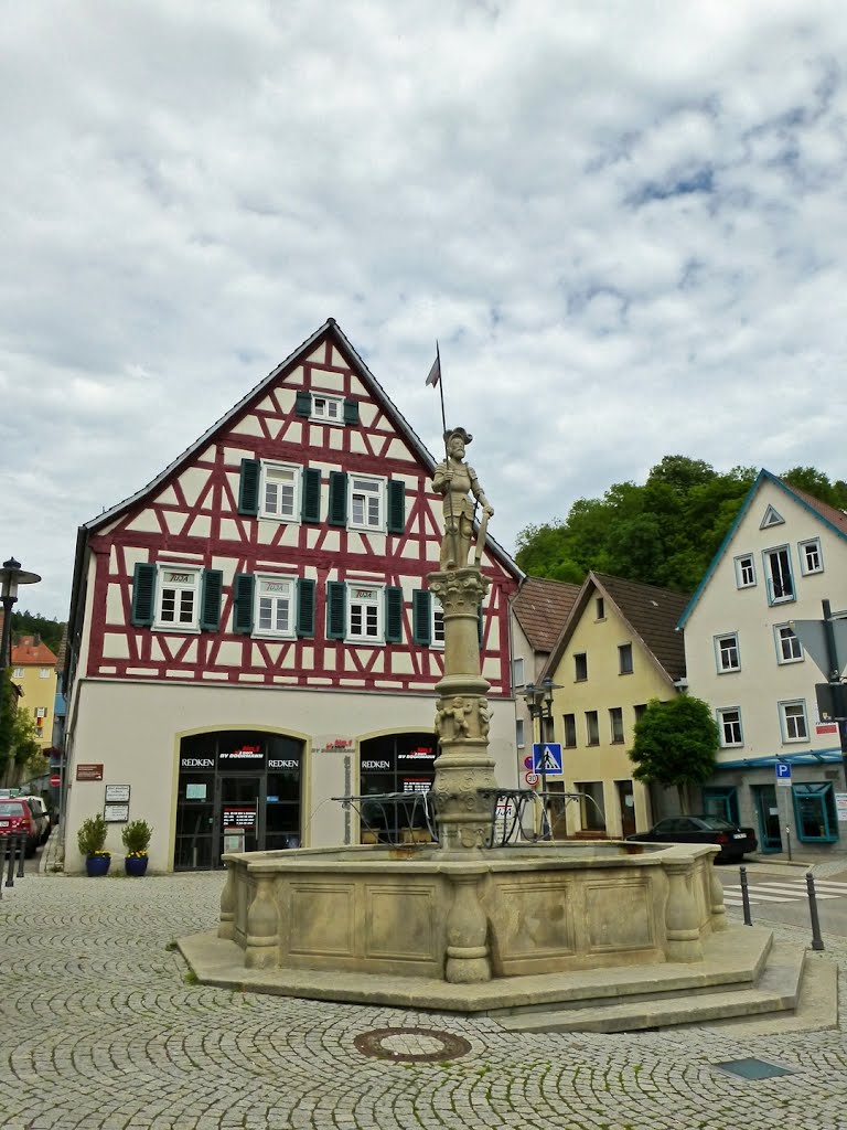 Brunnen am unteren Markt in Horb am Neckar by hucky3010