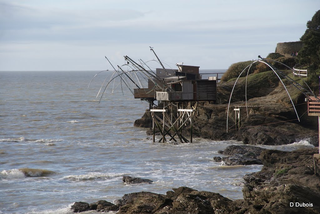 Cabanes de pêche a Pornic Pêcheries sur l' Océan by dom44