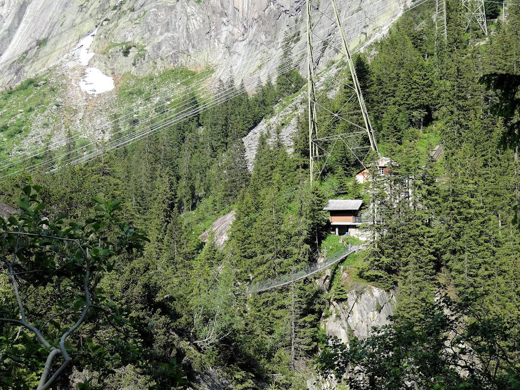 Hängebrücke und Station der Gelmerbahn by baba49