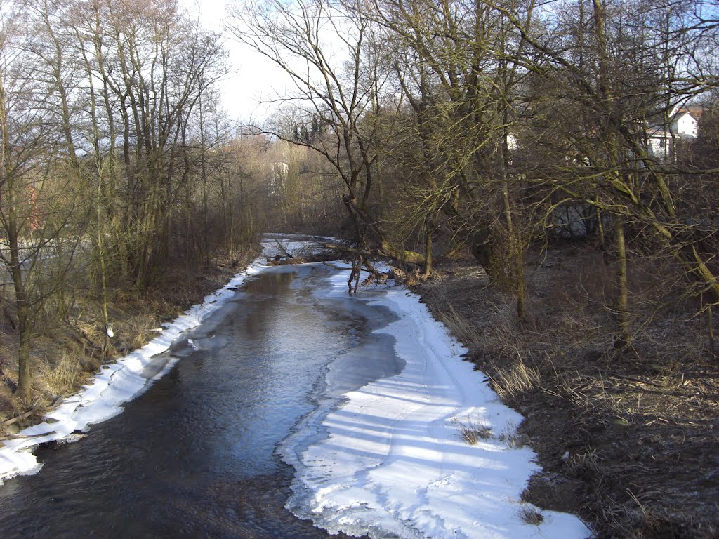 Wupper in Hückeswagen ( Februar 2012 ) by Heinz-Ingo Wildschütz