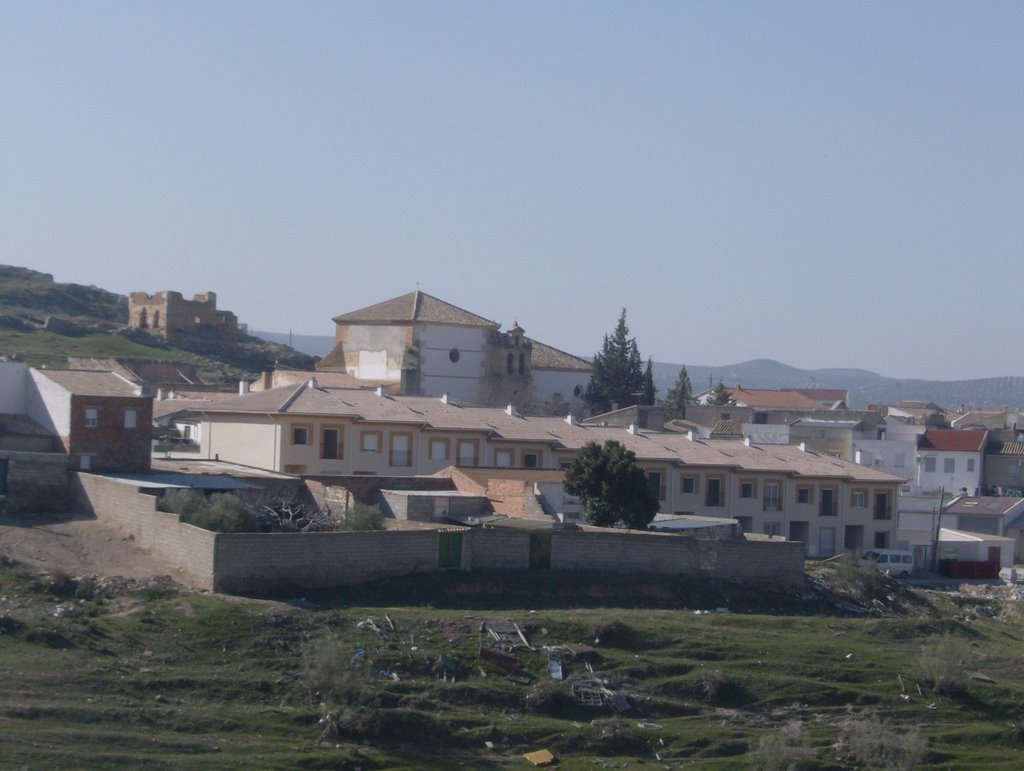 Panoramica de iglesia fondo cantera by Viedma.P