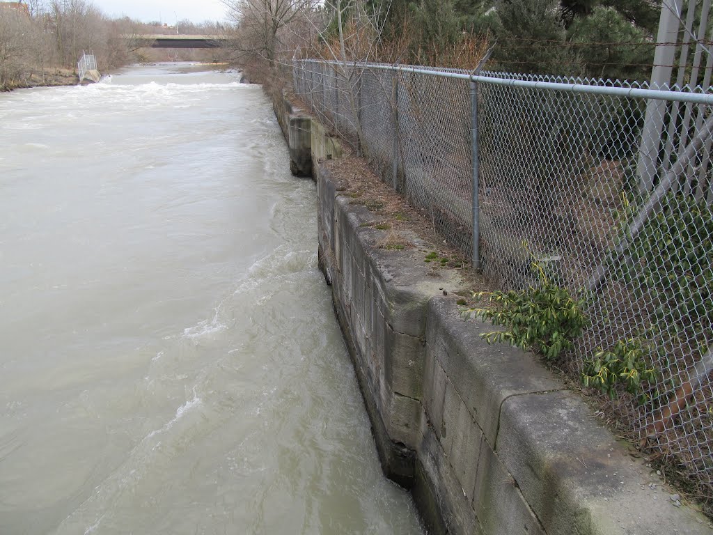 West wall Lock 2 of Second Welland Canal looking south by daredevil420