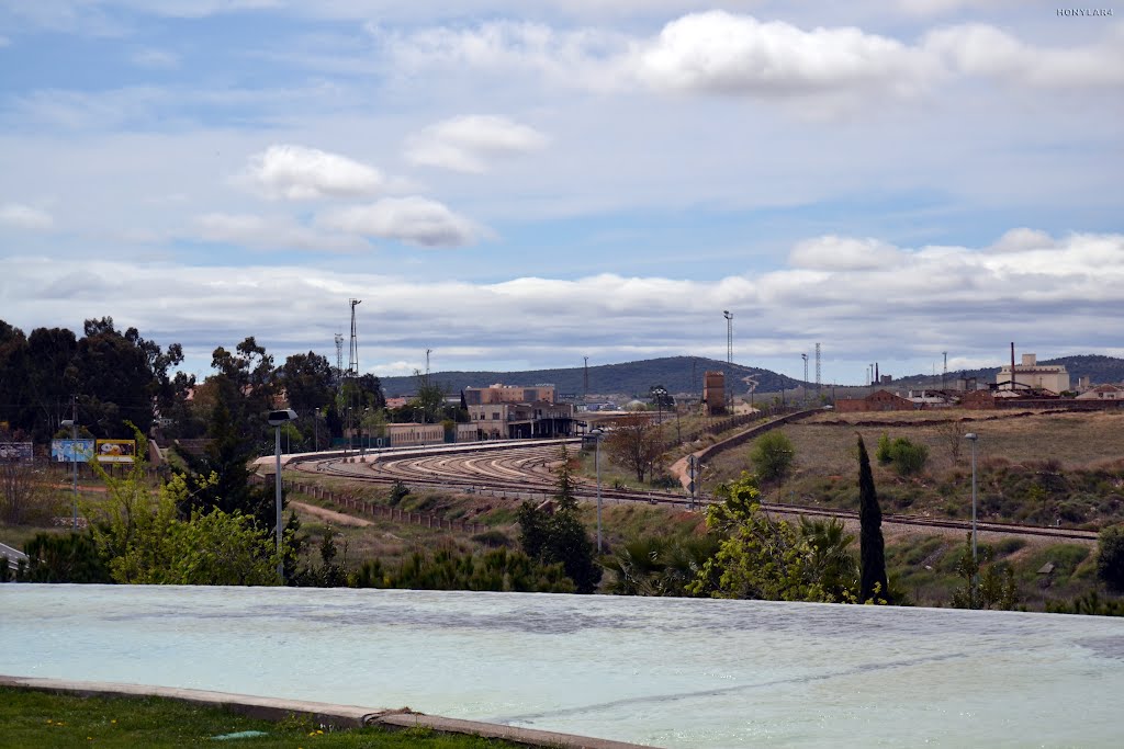 VISTA GENERAL DE LA ESTACION DE RENFE INAUGURADA EN 1.963 CACERES españa * by honylar4