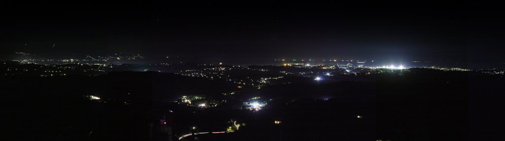 Panorama of East coast of corfu island from Pelekas by SotirisPandis