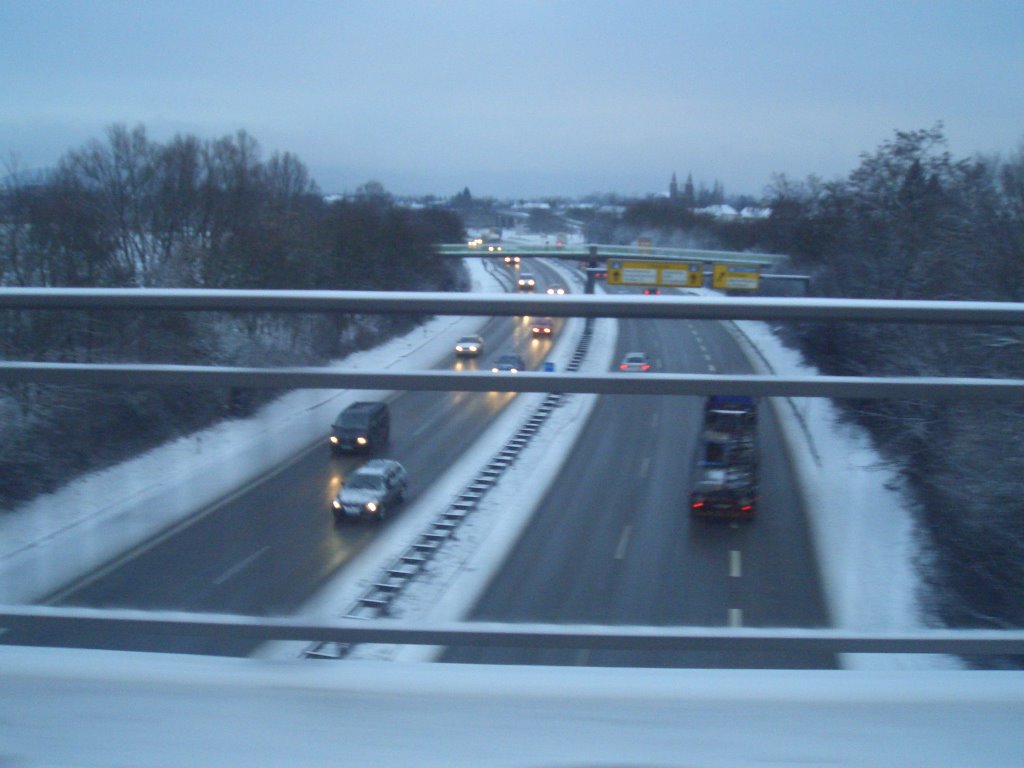 Karlsruhe - highway-wintermorning by doncalvo