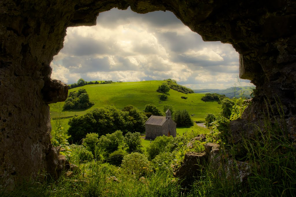 Holy trinity church at the rock of dunamase by catherine  casey