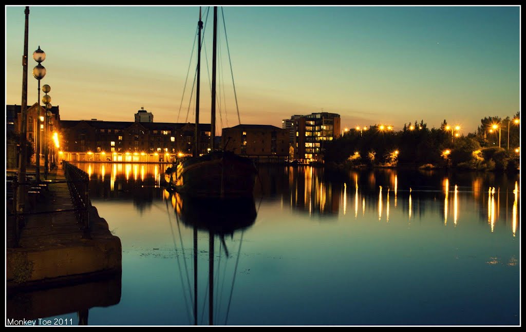 Still waters at the bay by Nahoon