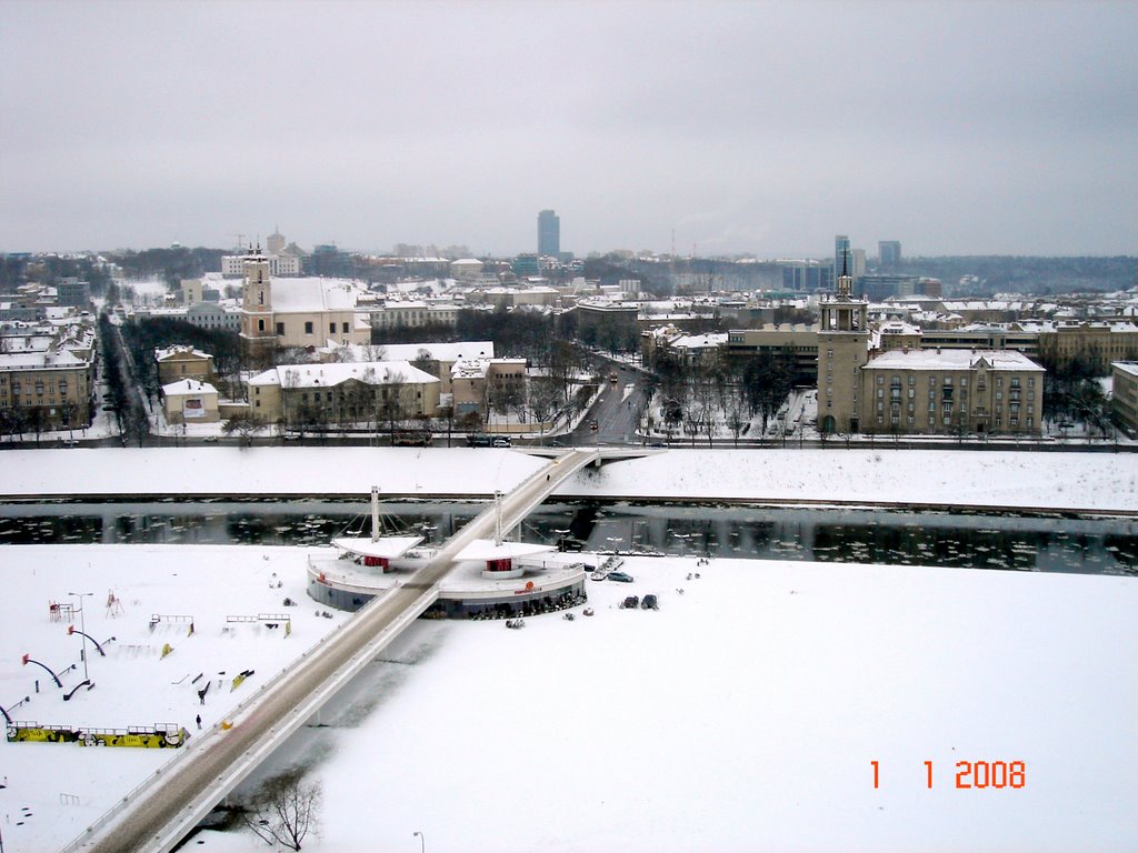 Vilnius - View from Reval Hotel Lietuva in January 1th, 2008 by Cristian PATRASCU